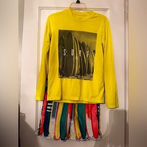 Children’s Place rash guard and swimsuit